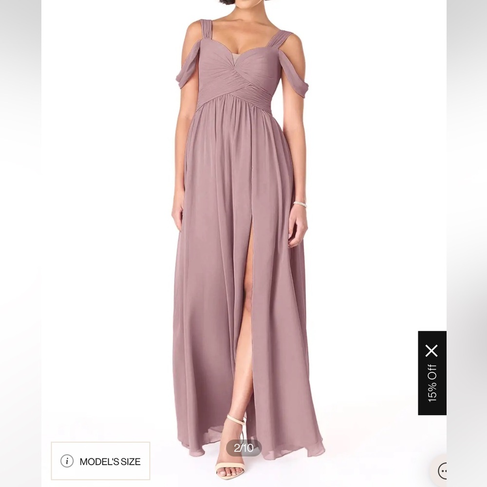 Azazie Dusty Rose Lianne Bridesmaid Dress